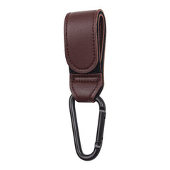 2pcs PU Leather Stroller Hooks 360 Rotatable Pram Hook Accessories