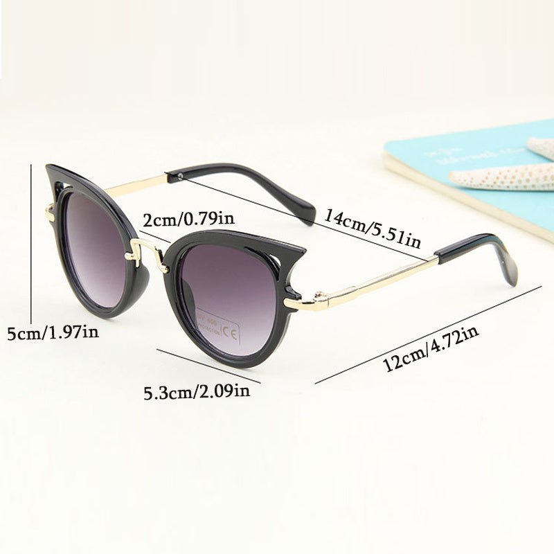 Y2K Cat Eye Sunglasses Hollow Gradient UV400 Sun Shades Glasses