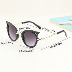 Y2K Cat Eye Sunglasses Hollow Gradient UV400 Sun Shades Glasses