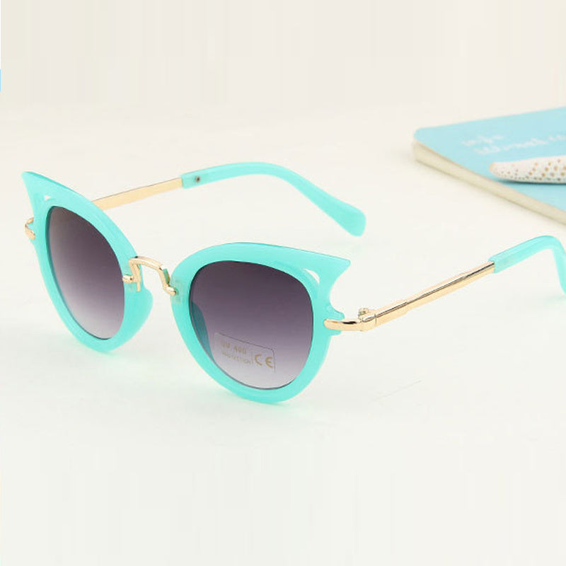 Y2K Cat Eye Sunglasses Hollow Gradient UV400 Sun Shades Glasses