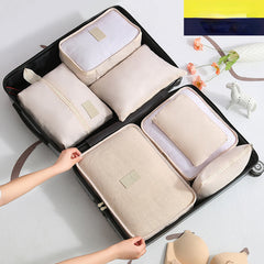7-Pc Travel Luggage Bag Set Dustproof Organizers for Clothes