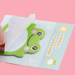 5pcs Cute Animal Sticky Notes - 100 Sheets, Ideal for Messages & Memos