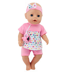 Flower Elephant Outfits for 18 Inch & 15 Inch Baby Dolls - Accessories Included