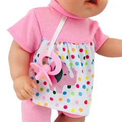 Flower Elephant Outfits for 18 Inch & 15 Inch Baby Dolls - Accessories Included
