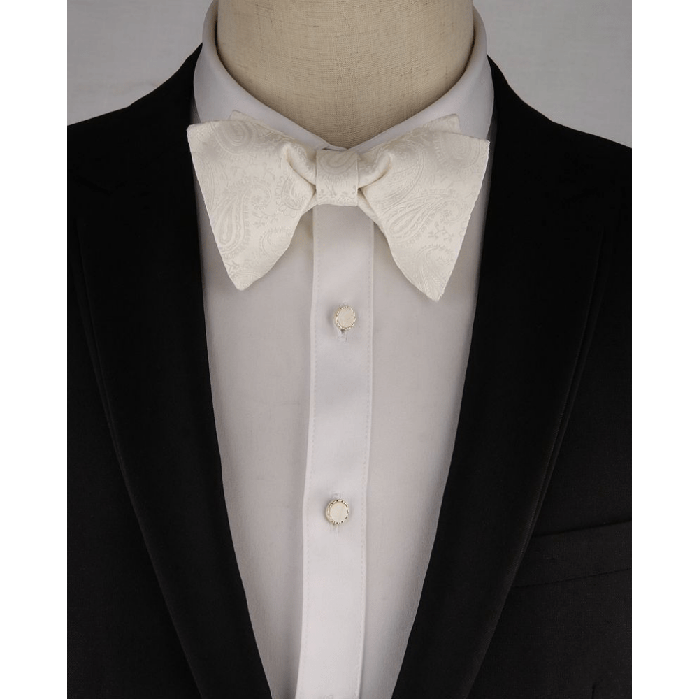 Patterned Bow Tie Wedding Groom Man Suit Dress Evening Reception High end