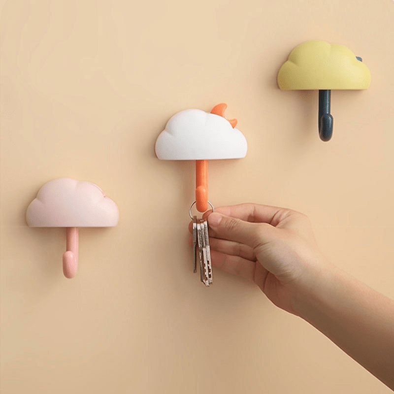 Cloud Key Holder For Wall Adhesive Key Hanger Organizer