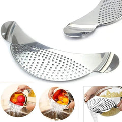 1pc Pot Strainer Pan Drainer Stainless Steel Pasta Noodle Draining Tool