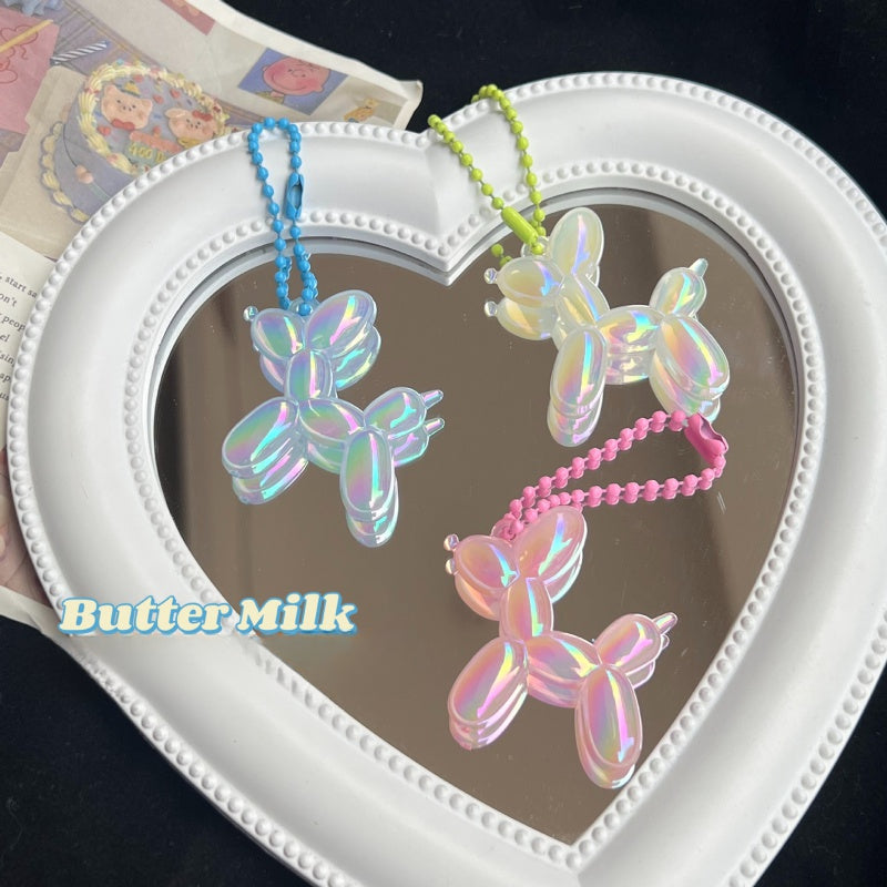 Colorful Balloon Dog Keychain Doll Pendant
