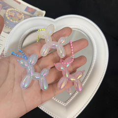 Colorful Balloon Dog Keychain Doll Pendant