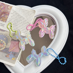 Colorful Balloon Dog Keychain Doll Pendant