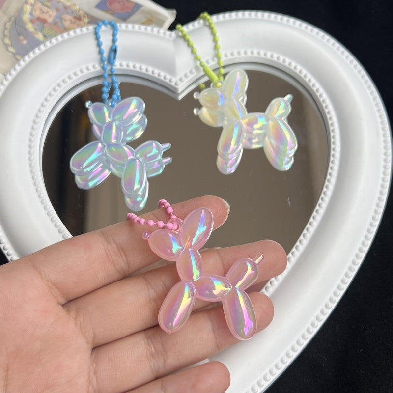 Colorful Balloon Dog Keychain Doll Pendant