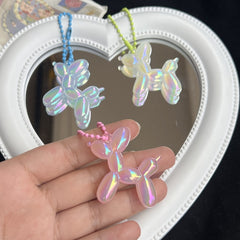 Colorful Balloon Dog Keychain Doll Pendant