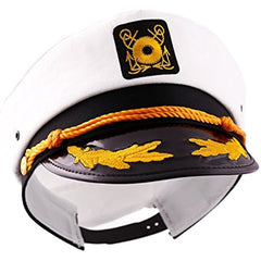 Adjustable Captain's Yacht Sailors Hat Navy Costume Accessory Cosplay