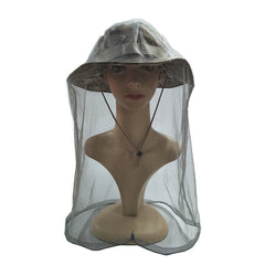Mesh Fishing Hat Mosquito Head Net Hat Bucket Hat Outdoor Sun Hat