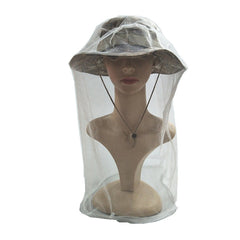 Mesh Fishing Hat Mosquito Head Net Hat Bucket Hat Outdoor Sun Hat