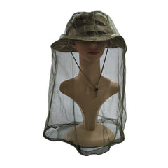 Mesh Fishing Hat Mosquito Head Net Hat Bucket Hat Outdoor Sun Hat