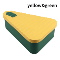 Triangle Silicone Pizza Storage Container, Reusable Slice Keeper
