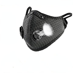 Reusable Outdoor Motorcycle Mask with Air Valves and Filter Chips
