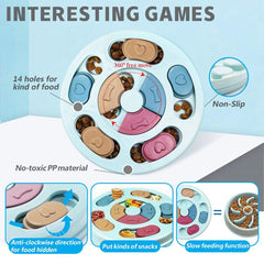 Interactive Dog Puzzle Toy Slow Feeder Non Slip Training & Entertainment