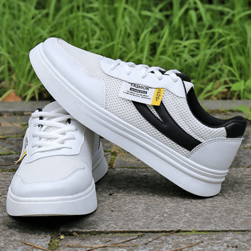Men's Mesh Lace up Walking Shoes Anti Skid Sneakers