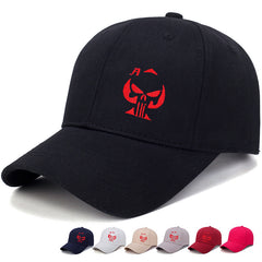 Punk Embroidered Skull Baseball Cap Breathable Wear Resistant Sunshade Sunscreen