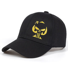 Punk Embroidered Skull Baseball Cap Breathable Wear Resistant Sunshade Sunscreen