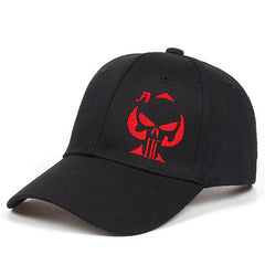 Punk Embroidered Skull Baseball Cap Breathable Wear Resistant Sunshade Sunscreen