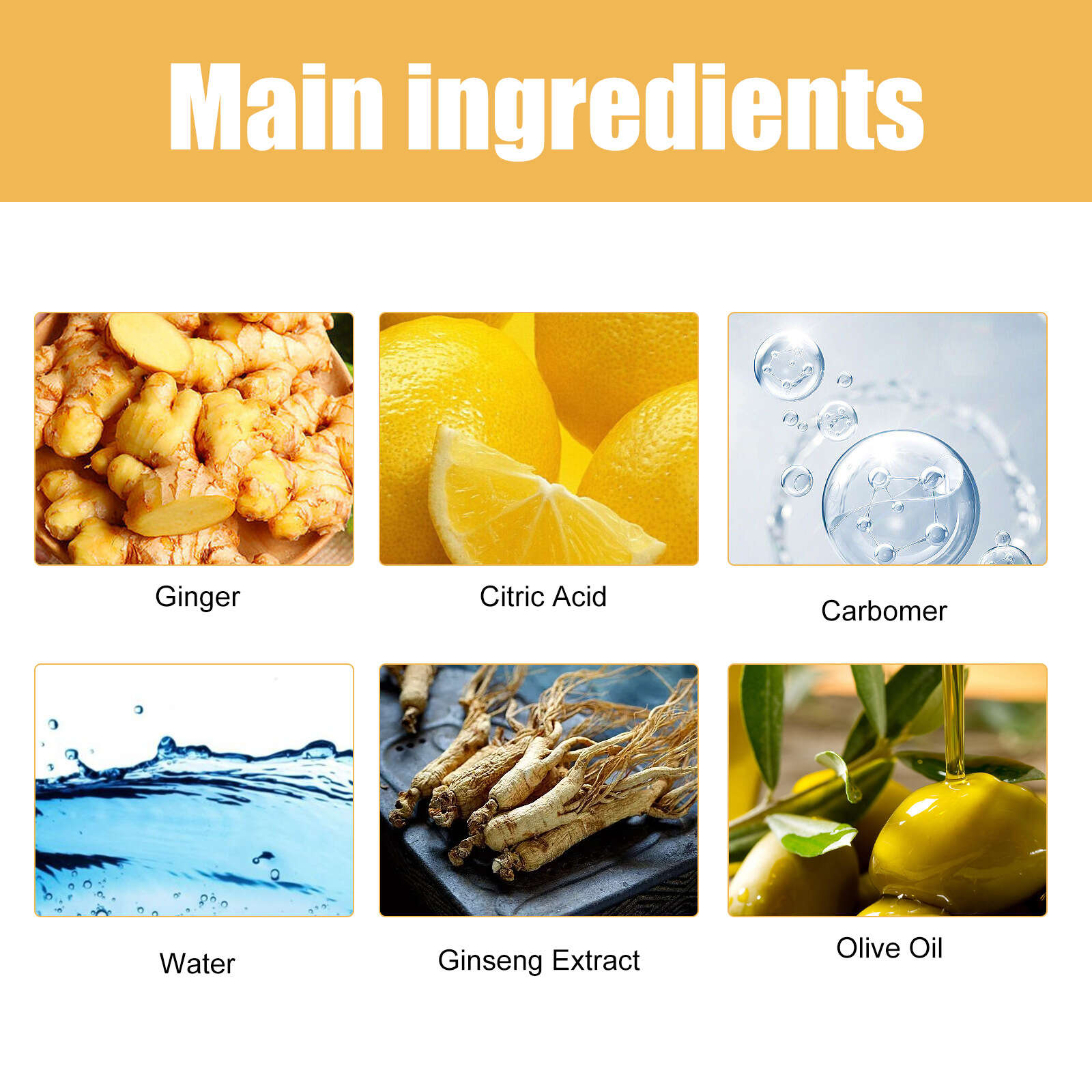 Ginger Extract Hair Smoothing Conditioner Deep Moisturizing Hair Care