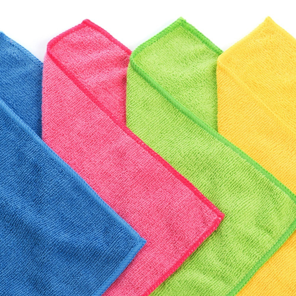 12pcs 250GSM Microfiber Car Cleaning Towel for Automobile Motorcycle Washing
