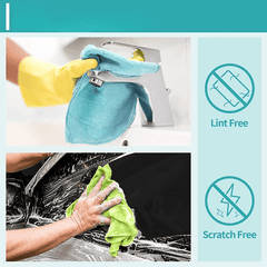 12pcs 250GSM Microfiber Car Cleaning Towel for Automobile Motorcycle Washing