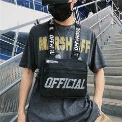 Men's Molle Shoulder Vest Bags Anti Theft Oxford Vest Chest Bags