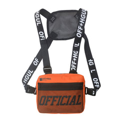 Men's Molle Shoulder Vest Bags Anti Theft Oxford Vest Chest Bags