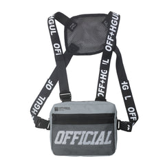 Men's Molle Shoulder Vest Bags Anti Theft Oxford Vest Chest Bags