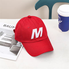 Embroidery Baseball Cap Casual Solid Cotton Dad Hats