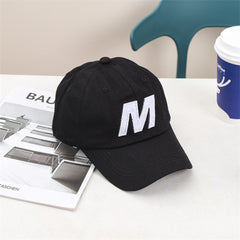 Embroidery Baseball Cap Casual Solid Cotton Dad Hats