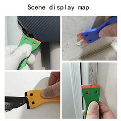 Plastic Razor Blade Scraper with 2 Scrapers and 10 Blades
