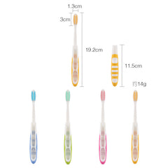 2pcs Portable Folding Travel Toothbrushes Soft Bristle