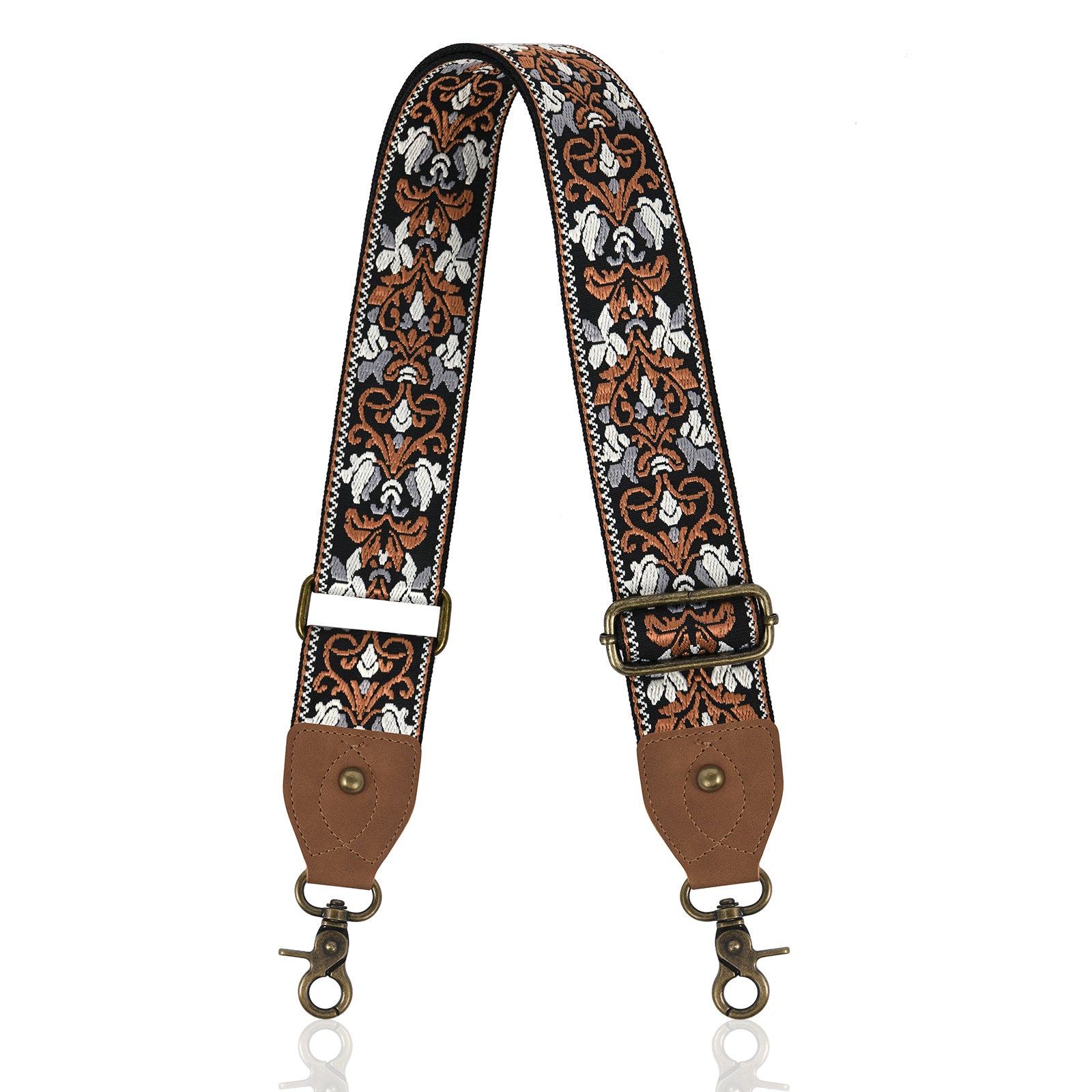 Vintage Flower Pattern Adjustable Bag Strap For Shoulder Bag