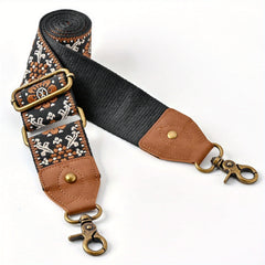 Vintage Flower Pattern Adjustable Bag Strap For Shoulder Bag