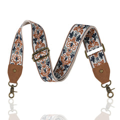 Vintage Flower Pattern Adjustable Bag Strap For Shoulder Bag
