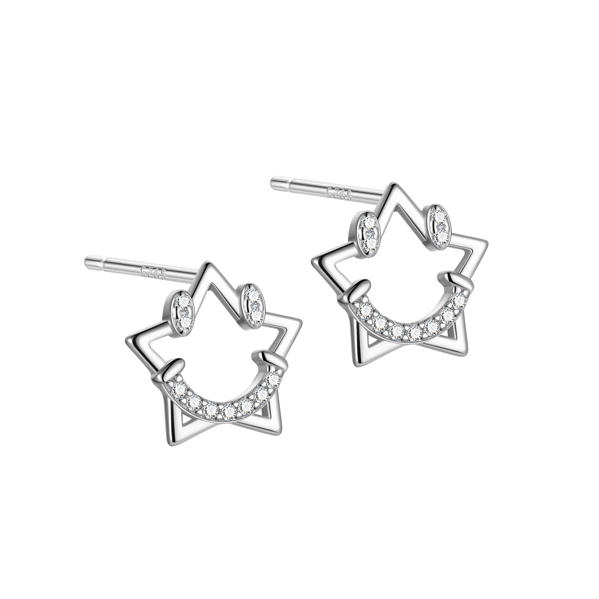 S925 Star Stud Earrings Girl Small Earrings For Girls