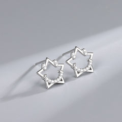 S925 Star Stud Earrings Girl Small Earrings For Girls