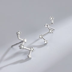 S925 Silver Rhinestone Stud Earrings & Fashionable Jewelry for Women