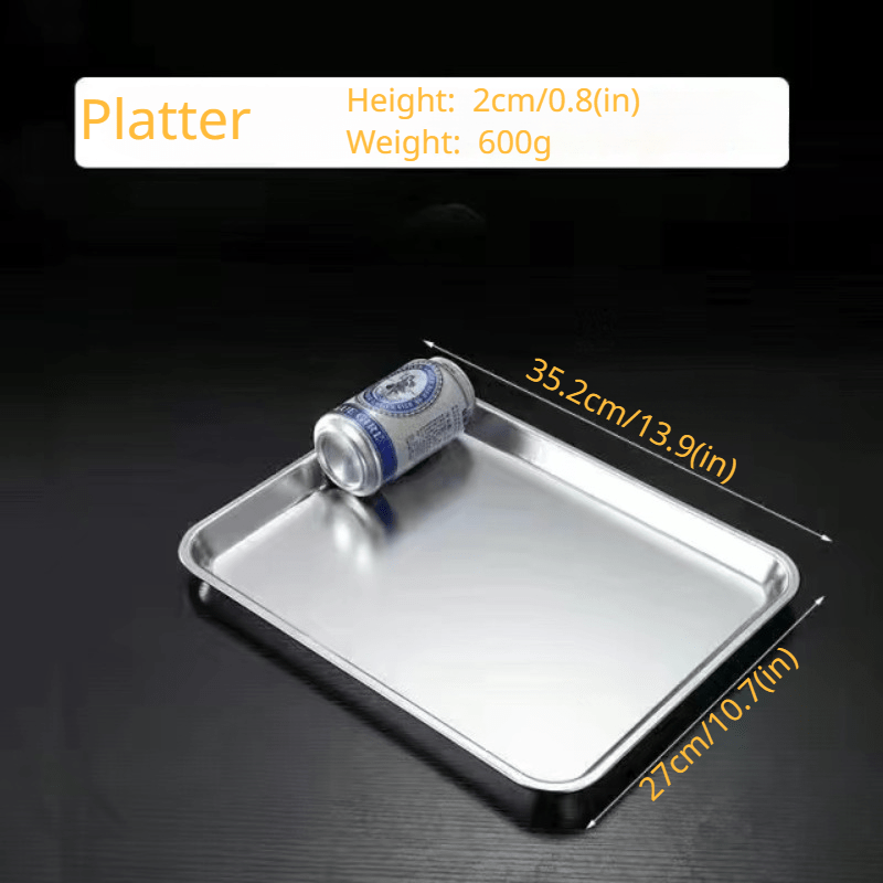 Stainless Steel Serving Tray for Parties and Desserts