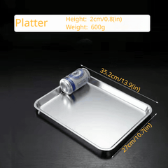Stainless Steel Serving Tray for Parties and Desserts