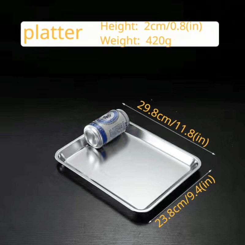 Stainless Steel Serving Tray for Parties and Desserts
