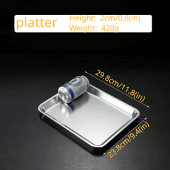 Stainless Steel Serving Tray for Parties and Desserts