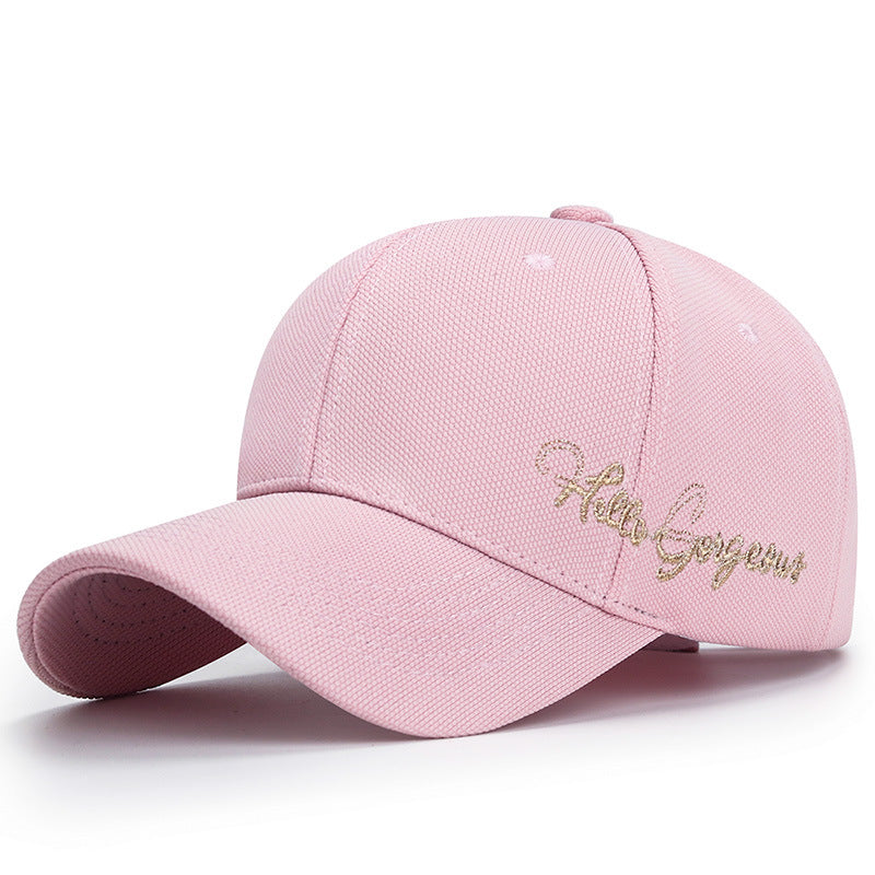 Letter Embroidery Baseball Cap Lightweight Sunshade Hat