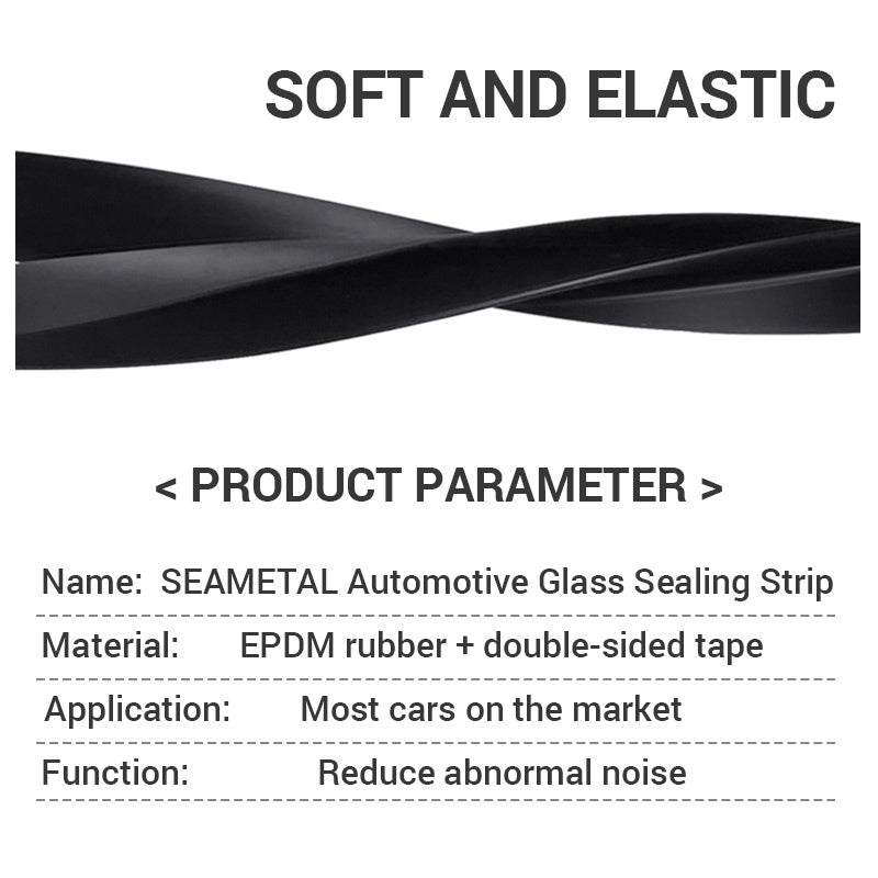 V Shape Car Seal Strip 2 4m 78 74 157 48in Auto Side Window Rubber Sealing