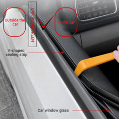 V Shape Car Seal Strip 2 4m 78 74 157 48in Auto Side Window Rubber Sealing